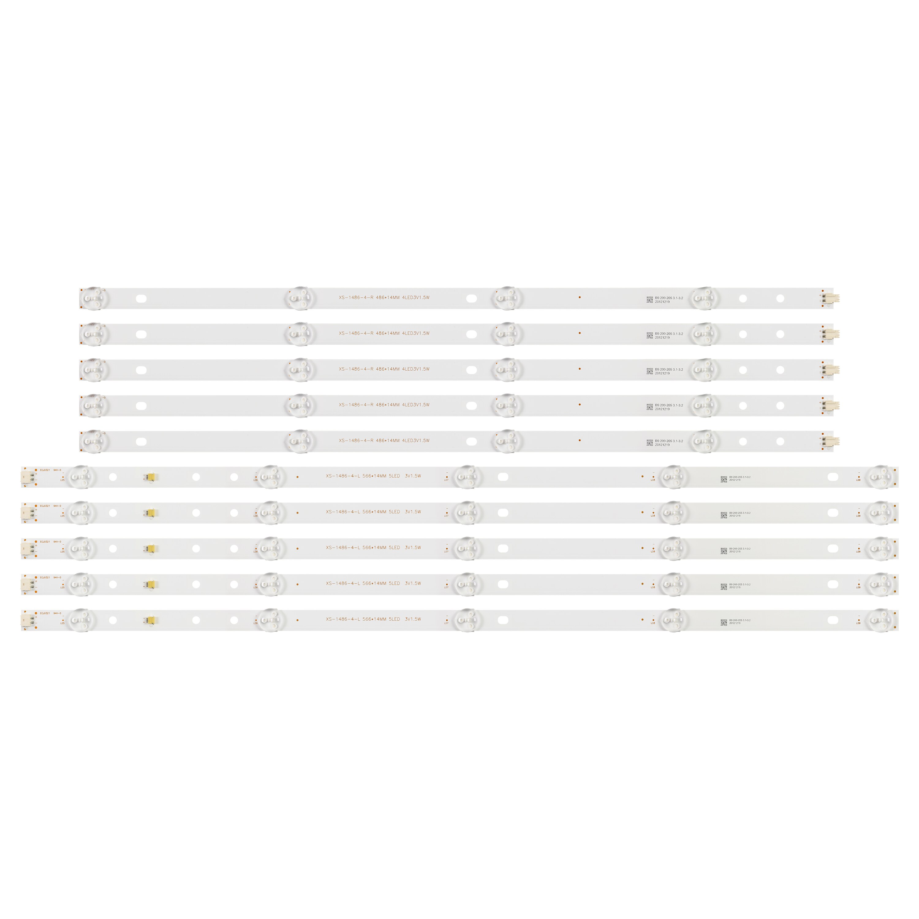 10 pcs/set LED Ʈ Ʈ 55 &TV NEI 55NE6000 A550ED5LA2-2 KR550LA2S-0242 ý K55DLT6F 55LED900F JVC SI55FS
